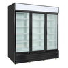 Kool-It KGM-75 - 78" Triple Swinging Glass Door Display Cooler - 73 Cu. Ft.