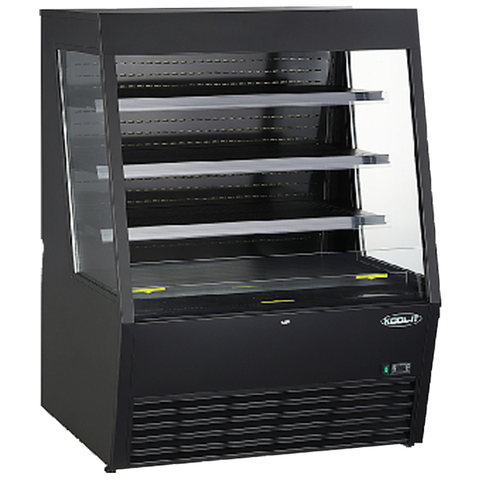 Kool-It KOM-48XBK - 48" Floor Model Open Cooler - 15.7 Cu. Ft.