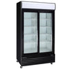 Kool-It KSM-36 - 44" Double Sliding Glass Door Display Cooler - 31 Cu. Ft.