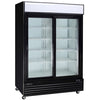 Kool-It KSM-50 - 52" Double Sliding Glass Door Display Cooler - 40.8 Cu. Ft.