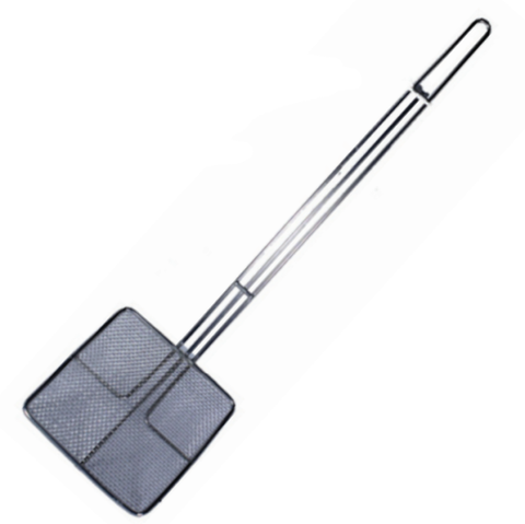 Magnum MAG3180 - 6.75" Square Mesh Skimmer, Nickel-Plated Fine Skimmer