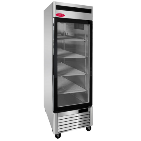 MCK Equipment GD-STH-27FR - 27" Single Glass Door Display Freezer - 21 Cu. Ft.
