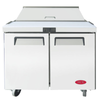 MCK Equipment TSSU48T - 48" Refrigerated Prep Table with Two Doors