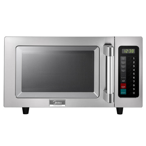 Midea 1025F1A - 1000w Light Duty Commercial Microwave with Touchpad Controls - 0.9 Cu. Ft.