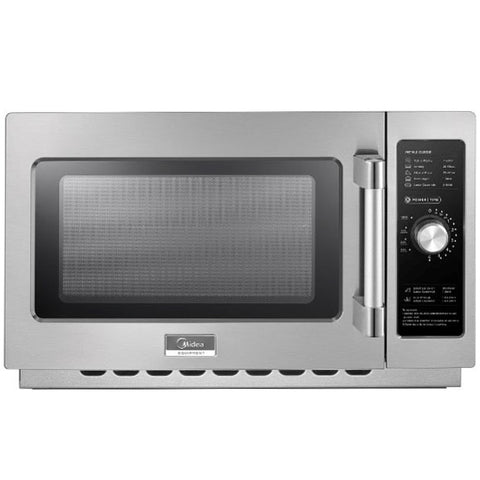 Midea 1034N0A - 1000w Medium Duty Commercial Microwave with Dial Timer - 1.2 Cu. Ft.