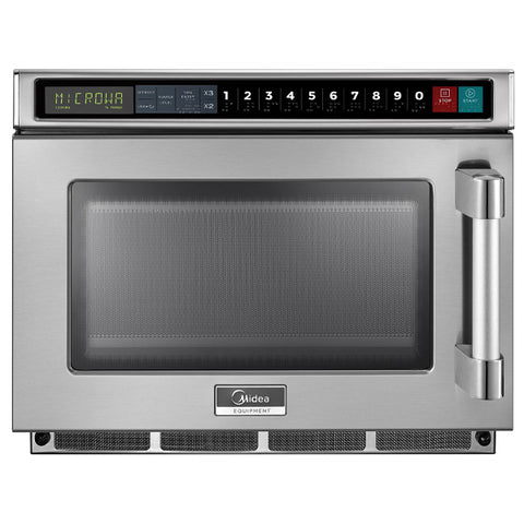 Midea 1217G1S - 1200w Medium Duty Commercial Microwave with Bar Code Scanner & Touchpad Controls - 0.6 Cu. Ft.