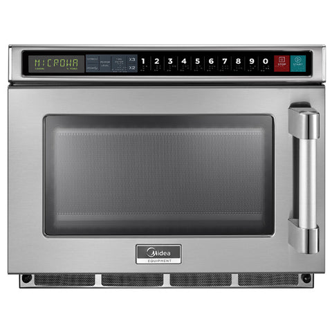 Midea 1817G1A - 1800w Heavy Duty Commercial Microwave with Touchpad Controls - 0.6 Cu. Ft.