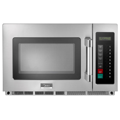 Midea 2134G1A - 2100w Heavy Duty Commercial Microwave with Touchpad Controls - 1.2 Cu. Ft.