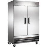 NEW - Nordic Air SR-54 Double Solid Door 54" Wide Stainless Steel Refrigerator
