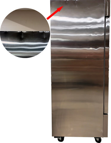 NEW - Nordic Air SR-54 Double Solid Door 54" Wide Stainless Steel Refrigerator