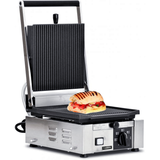 Trento PG-IT-0483 - 9" x 10" Grooved Panini Grill