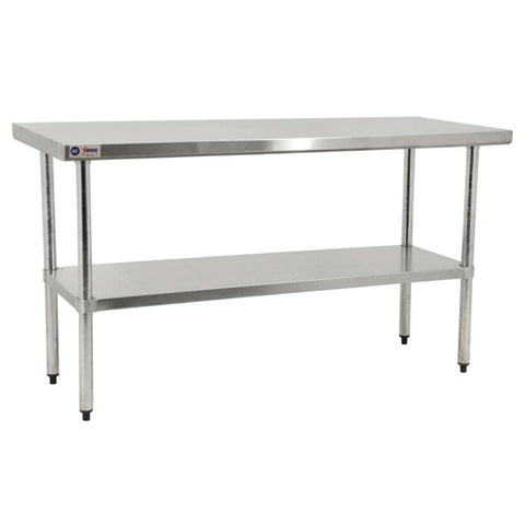 Omcan Elite Series - Stainless Steel Work Table with Undershelf - 24" Deep