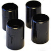 Omcan 18307 - Black ABS Sleeves for Shelving - Pack of 4