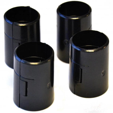 Omcan 18307 - Black ABS Sleeves for Shelving - Pack of 4