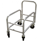 Omcan 18315 - 1-Tier Mobile Aluminum Lug Rack with Handle