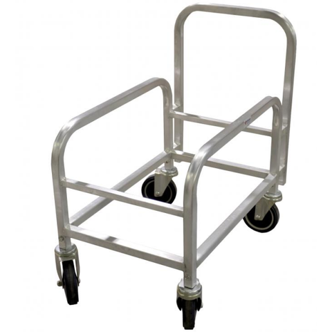 Omcan 18315 - 1-Tier Mobile Aluminum Lug Rack with Handle