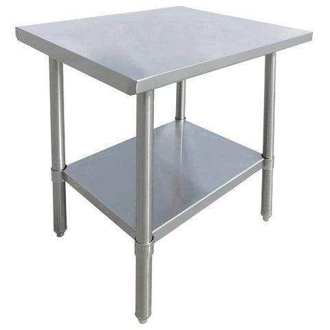 Omcan - All Stainless Steel Work Table with Undershelf - 24" Deep