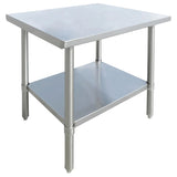Omcan - All Stainless Steel Work Table with Undershelf - 24" Deep