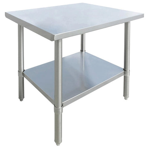 Omcan - All Stainless Steel Work Table with Undershelf - 24" Deep