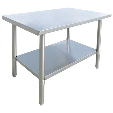 Omcan - All Stainless Steel Work Table with Undershelf - 24" Deep