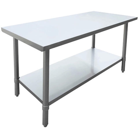 Omcan - All Stainless Steel Work Table with Undershelf - 24" Deep