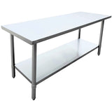 Omcan - All Stainless Steel Work Table with Undershelf - 24" Deep