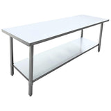 Omcan - All Stainless Steel Work Table with Undershelf - 24" Deep