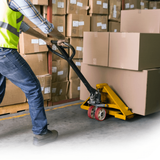 Omcan 19978 - Heavy-Duty Yellow Pallet Jack - 5,500 lb. Capacity