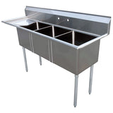 Omcan - Three Compartment Sink