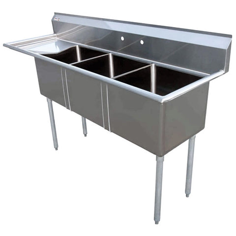 Omcan - Three Compartment Sink