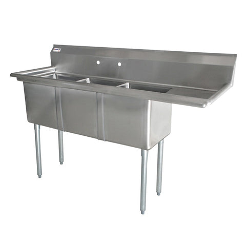 Omcan - Three Compartment Sink