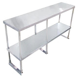 Omcan - Double Deck Stainless Steel Overshelf