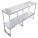 Omcan - Double Deck Stainless Steel Overshelf