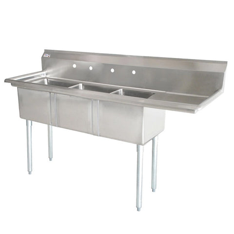 Omcan - Three Compartment Sink