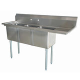 Omcan - Three Compartment Sink