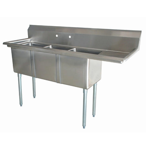 Omcan - Three Compartment Sink