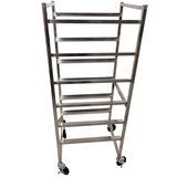 Omcan 27056 - 6-Tier Mobile Stainless Steel Universal Lug Rack
