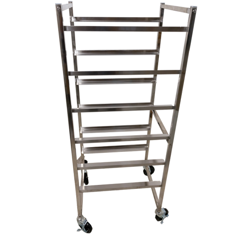 Omcan 27056 - 6-Tier Mobile Stainless Steel Universal Lug Rack