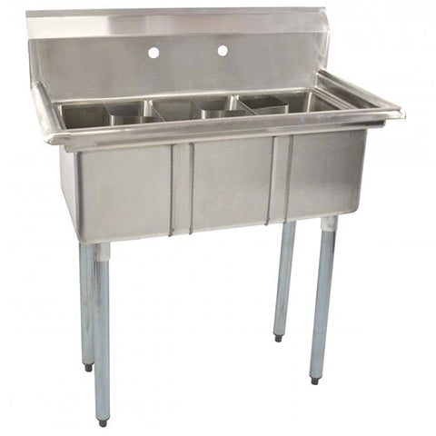 Omcan - Three Compartment Sink