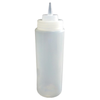 Omcan 40473 - 24 oz. Clear Wide-Mouth Condiment & Sauce Squeeze Bottle - Pack of 6