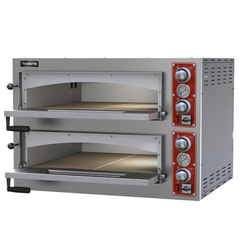 Trento PE-IT-0038-D - Economy Double Deck Electric Pizza Oven - 27" x 27" x 6" Decks