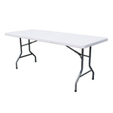 Omcan - 29" Tall Plastic Commercial Folding Table with Steel Frame