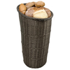 Omcan 41770 - Round Tall Tapered Wicker-Style Basket - Brown