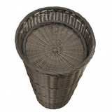 Omcan 41770 - Round Tall Tapered Wicker-Style Basket - Brown