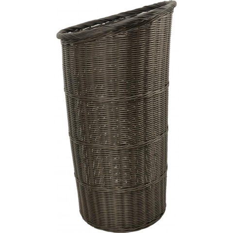 Omcan 41770 - Round Tall Tapered Wicker-Style Basket - Brown