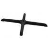 Omcan - Black Metal Cross-Shaped Restaurant Table Base