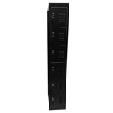 Omcan 43403 - 1 Bank 6 Tier Locker - Black