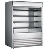 Omcan RS-CN-1050 - 72" Floor Model Open Cooler with Stainless Steel Exterior - 37 Cu. Ft.