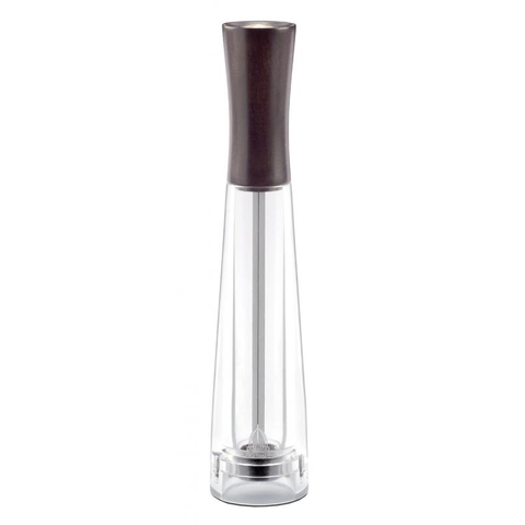 Omcan Tre Spade Tosca Collection - Beech Wood Salt & Pepper Mill with Acrylic Resin Base