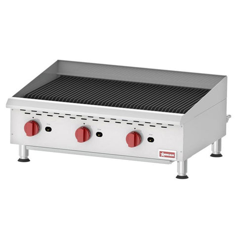 Omcan CE-CN-CBR36 - 36" Gas Radiant Charbroiler - 120,000 BTU